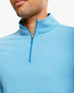 Southern Tide Cruiser Heather Micro Striped Performance Quarter Zip Pullover: Heather Blue Sapphire 9 Southern Tide Cruiser Heather Micro Striped Performance Quarter Zip Pullover: Heather Blue Sapphire -Fashion Clothing cruiser heather micro striped performance quarter zip pullover heather blue sapphire detail 7650 84985a3c 6b19 4fc9 82e9 e8830ae37117 540x 1 56275.1658862541