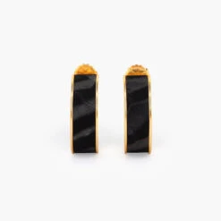 Brackish Hoop Earring: Drift -Fashion Clothing drift feather hoop earrings front 720x 99273.1669745190