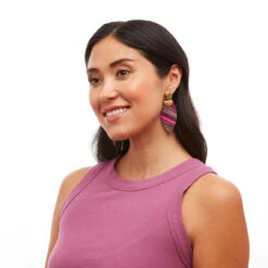 Brackish Encyclia Drop Earring -Fashion Clothing encyclia feather drop earring lifestyle 2 720x 93966.1681316450