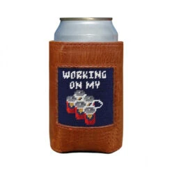 Smathers And Branson Working On My 6-Pack Needlepoint Can Cooler