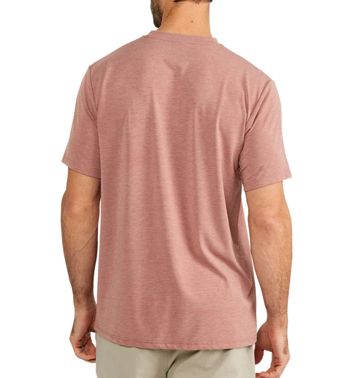Free Fly Men's Bamboo Flex Pocket Tee: Heather Brick 4 Free Fly Men's Bamboo Flex Pocket Tee: Heather Brick - Image 2