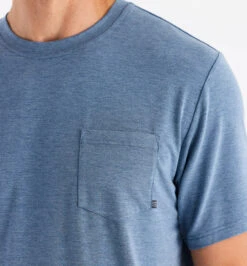 Free Fly Men's Bamboo Flex Pocket Tee: Heather Deepwater -Fashion Clothing flex pocket tee heather deepwater men 3 2600x2800 crop center 60687.1675887533