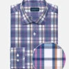 Stantt Fuschia On Navy Plaid -Fashion Clothing folded dressshirt base collar modified spread placket french 63baf6e3 ea8c 41c1 9a7c 11455bd29ed8 1080x 53852.1650306744