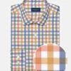 Stantt Bold Check: Marigold/Orange -Fashion Clothing folded dressshirt base collar modified spread placket french f2d03d5f 9bdb 461f b1f4 a76dfca2a52a 1080x 74029.1649708577