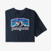 Patagonia Men's Fitz Roy Horizons Responsibili-Tee: New Navy -Fashion Clothing gray 4 10714.1599246659