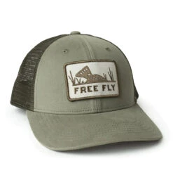 Free Fly High Hopes Trucker Hat: Capers Green