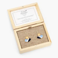 Brackish Stud Earring: Kenilworth -Fashion Clothing kenilworth womens feather fan stud earrings boxed 720x 38672.1684187168