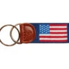 Smathers & Branson American Flag Needlepoint Key Fob - Navy -Fashion Clothing key fob 93014.1421868631