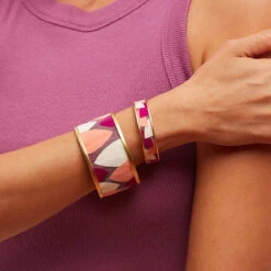 Brackish Wide Cuff: Ludisia -Fashion Clothing ludisia feather wide cuff lifestyle 3 720x 41748.1681315765