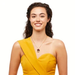 Brackish Circle Necklace: Malu -Fashion Clothing malu feather round pendant necklace lifestyle 2 720x 89404.1666892364