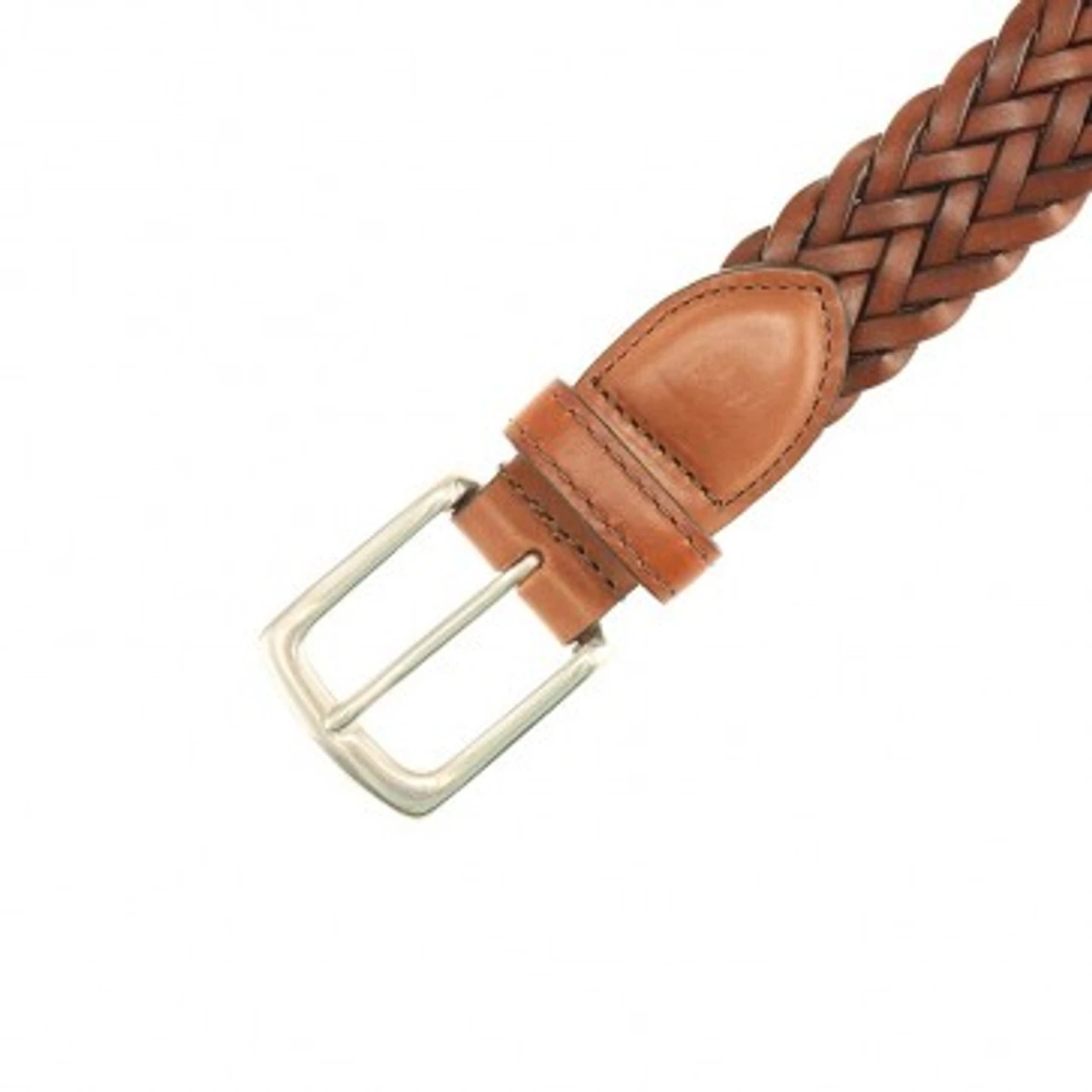 T.B. Phelps Maxwell Braided Leather Belt: Tan 4 T.B. Phelps Maxwell Braided Leather Belt: Tan - Image 2