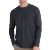 Free Fly Men's Bamboo Shade Long Sleeve: Heather Black