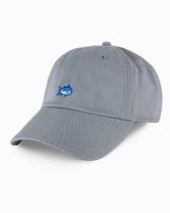 Southern Tide Mini SJ Leather Strap Hat: Light Grey