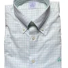 Brooks Brothers Stretch Non-Iron Oxford Button-Down Collar Gingham Sport Shirt: Aqua 2 Brooks Brothers Stretch Non-Iron Oxford Button-Down Collar Gingham Sport Shirt: Aqua -Fashion Clothing mint 29258.1683063606