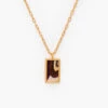 Brackish Rectangle Necklace: Mohana -Fashion Clothing mohana feather pendant necklace closeup 720x 12500.1673036319