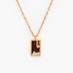 Brackish Rectangle Necklace: Mohana