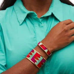 Brackish Wide Cuff: Mokara 11 Brackish Wide Cuff: Mokara -Fashion Clothing mokara feather wide cuff lifestyle 2 720x 70934.1681315842