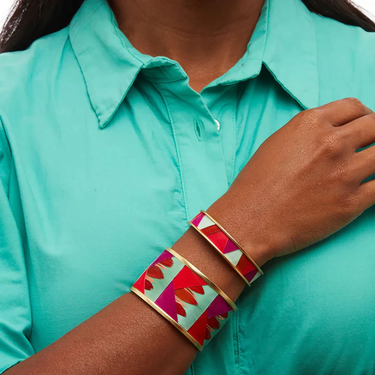 Brackish Wide Cuff: Mokara 6 Brackish Wide Cuff: Mokara - Image 4