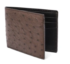 W Kleinberg Ostrich Bifold Wallet: Kango