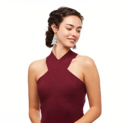 Brackish Statement Earring: Queen Mary 11 Brackish Statement Earring: Queen Mary -Fashion Clothing queen mary feather statement earring lifestyle 2 720x 39874.1666891483