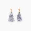 Brackish Statement Earring: Queen Mary -Fashion Clothing queen mary feather statement earrings front 720x 32552.1666891479