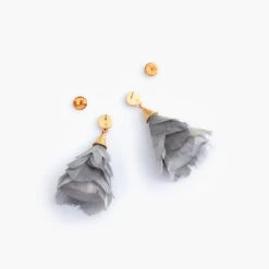 Brackish Petite Statement Earring: Queen Mary -Fashion Clothing queen mary petite feather statement earrings flatlay 720x 77148.1666892144