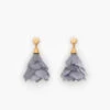 Brackish Petite Statement Earring: Queen Mary 1 Brackish Petite Statement Earring: Queen Mary -Fashion Clothing queen mary petite feather statement earrings front 720x 48611.1666892142