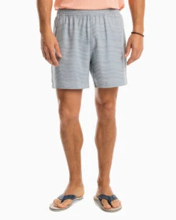 Southern Tide Rip Channel Roswell 6in Performance Short: Steel Grey