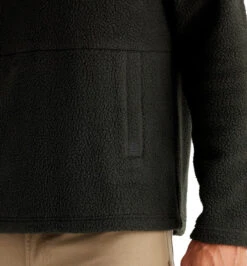 Free Fly Men's Bamboo Sherpa Fleece Quarter Zip: Onyx -Fashion Clothing sherpa fleece quarter zip onyx men top 3 600x 03083.1665087034