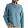 Free Fly Men's Bamboo Sherpa Fleece Quarter Zip: Stormy Sea -Fashion Clothing sherpa fleece quarter zip stormy sea men top 1 600x 39184.1665087153