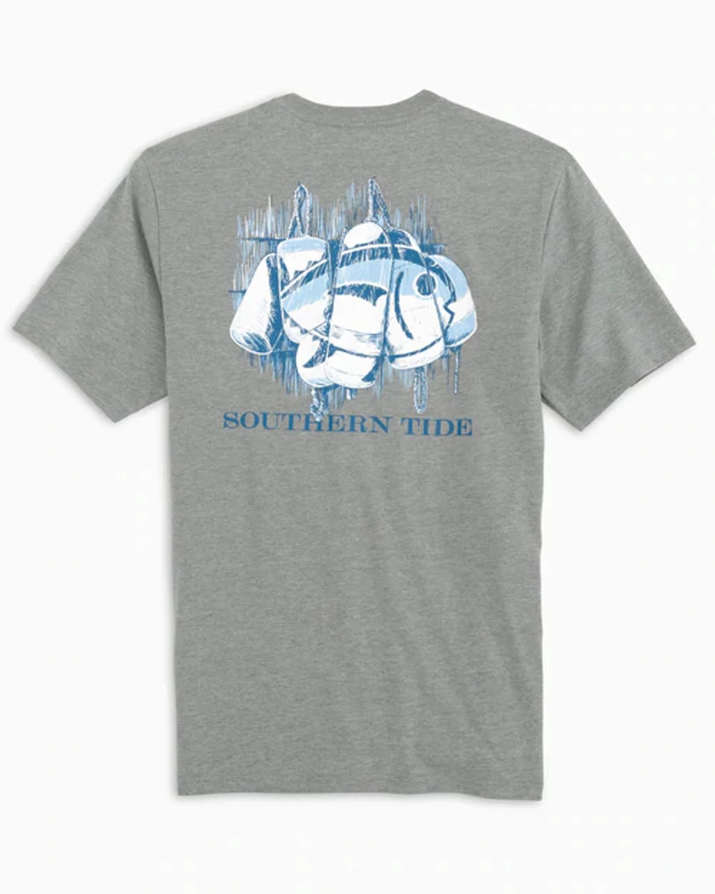 Southern Tide Skipjack Buoy T-Shirt: Heather Grey 3 Southern Tide Skipjack Buoy T-Shirt: Heather Grey