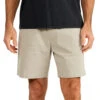 Free Fly Men's Stretch Canvas Short - 7": Stone Khaki -Fashion Clothing sp22 stretch canvas short 7in stone khaki men bottom 1 600x 93688.1649273757
