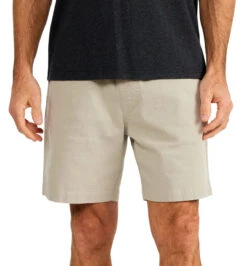 Free Fly Men's Stretch Canvas Short - 7": Stone Khaki