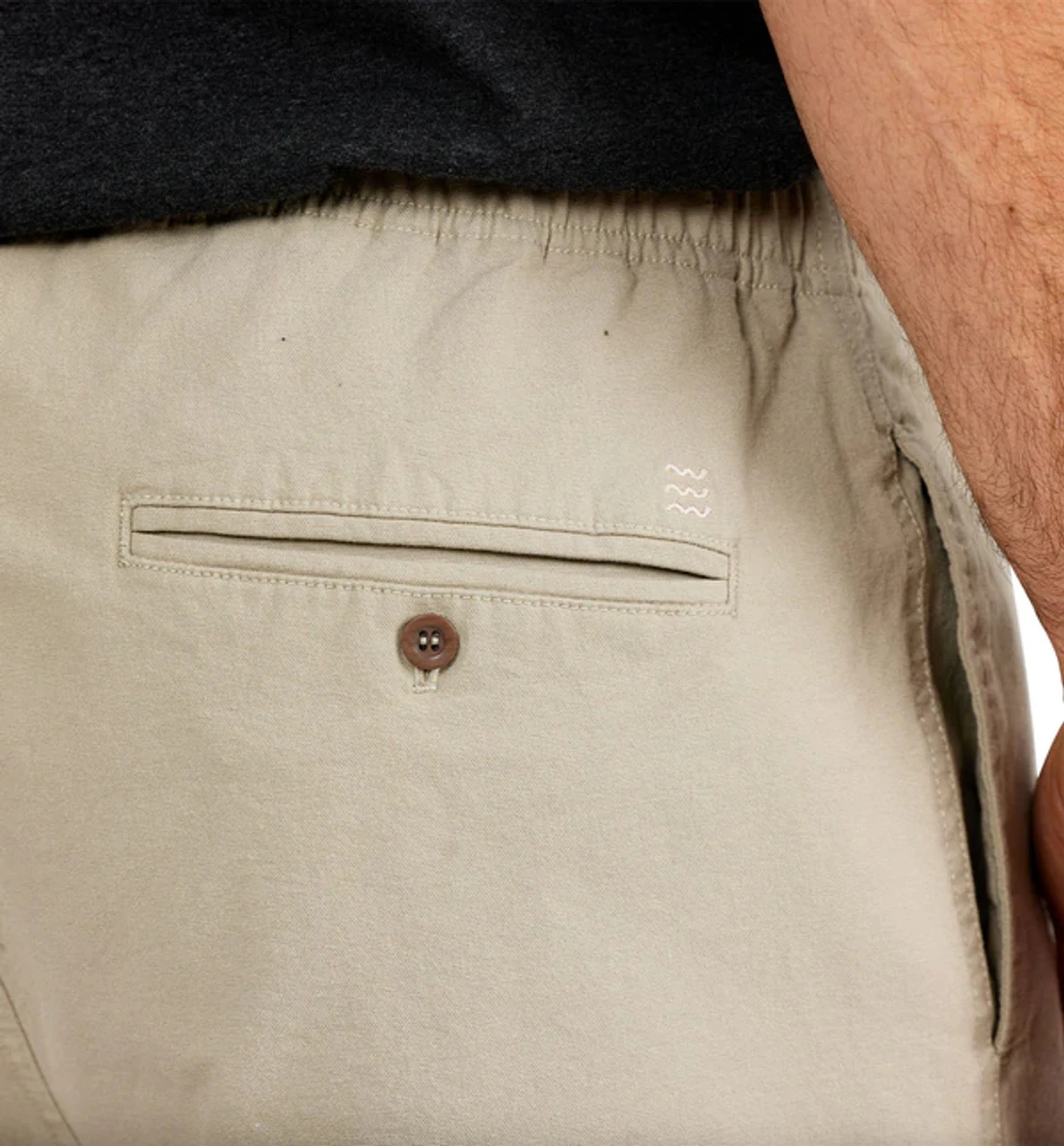 Free Fly Men's Stretch Canvas Short - 7": Stone Khaki 5 Free Fly Men's Stretch Canvas Short - 7": Stone Khaki - Image 3