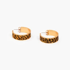 Brackish Hoop Earring: Star Dust -Fashion Clothing stardust feather hoop earrings flatlay 720x 33692.1666891372