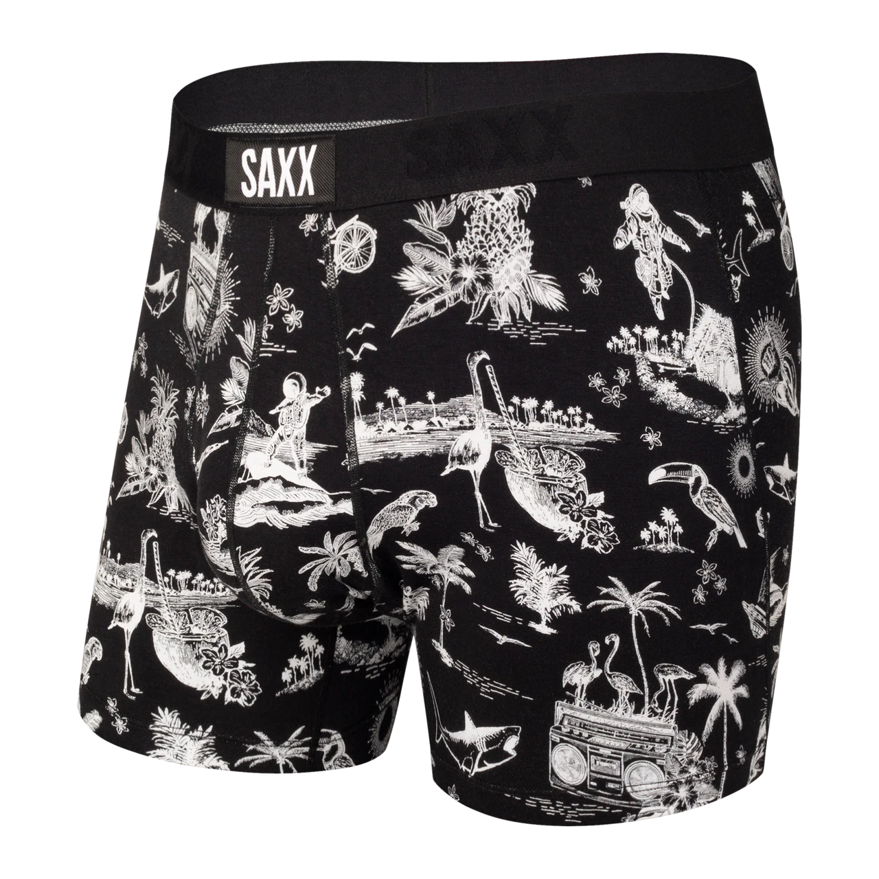 Saxx Ultra Boxer Brief - Black Astro Surf And Turf 3 Saxx Ultra Boxer Brief - Black Astro Surf And Turf
