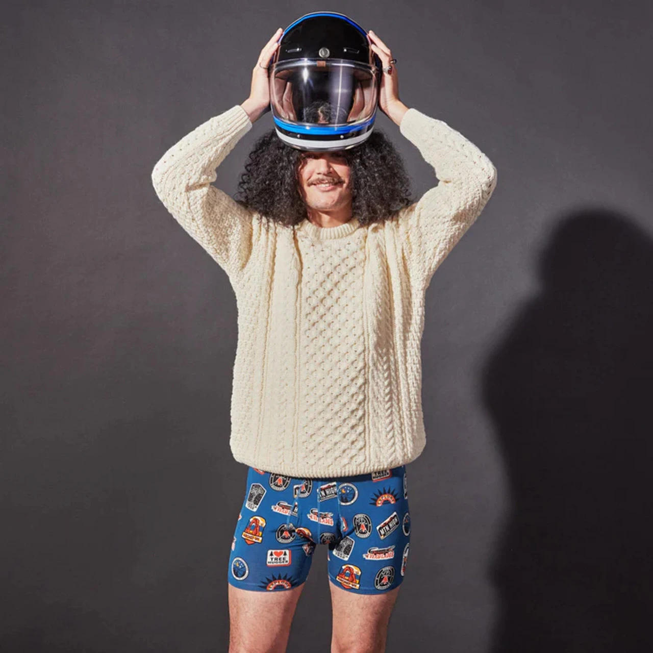 Saxx Ultra Boxer Brief: Park Badges - Blue 7 Saxx Ultra Boxer Brief: Park Badges - Blue - Image 5