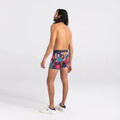 Saxx DropTemp Cooling Cotton Boxer Brief: Cool Muu Muu - Multi -Fashion Clothing sxbb44 cmm 2body b fa22 88805.1660936538