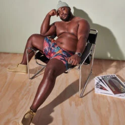 Saxx DropTemp Cooling Cotton Boxer Brief: Cool Muu Muu - Multi -Fashion Clothing sxbb44 cmm da d 86529.1660936538