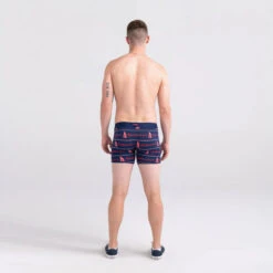 Saxx Droptemp Cooling Cotton Boxer Brief: Pony Bud Stripe - Navy -Fashion Clothing sxbb44 pbs 2body b fa22 71937.1666902577