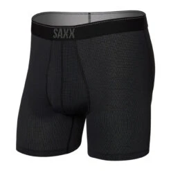 Saxx Quest Quick Dry Mesh Boxer Brief / Black II