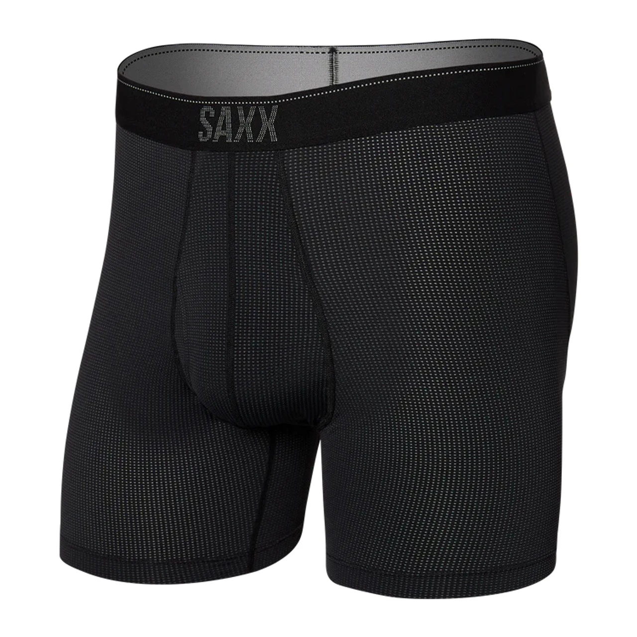 Saxx Quest Quick Dry Mesh Boxer Brief / Black II 3 Saxx Quest Quick Dry Mesh Boxer Brief / Black II