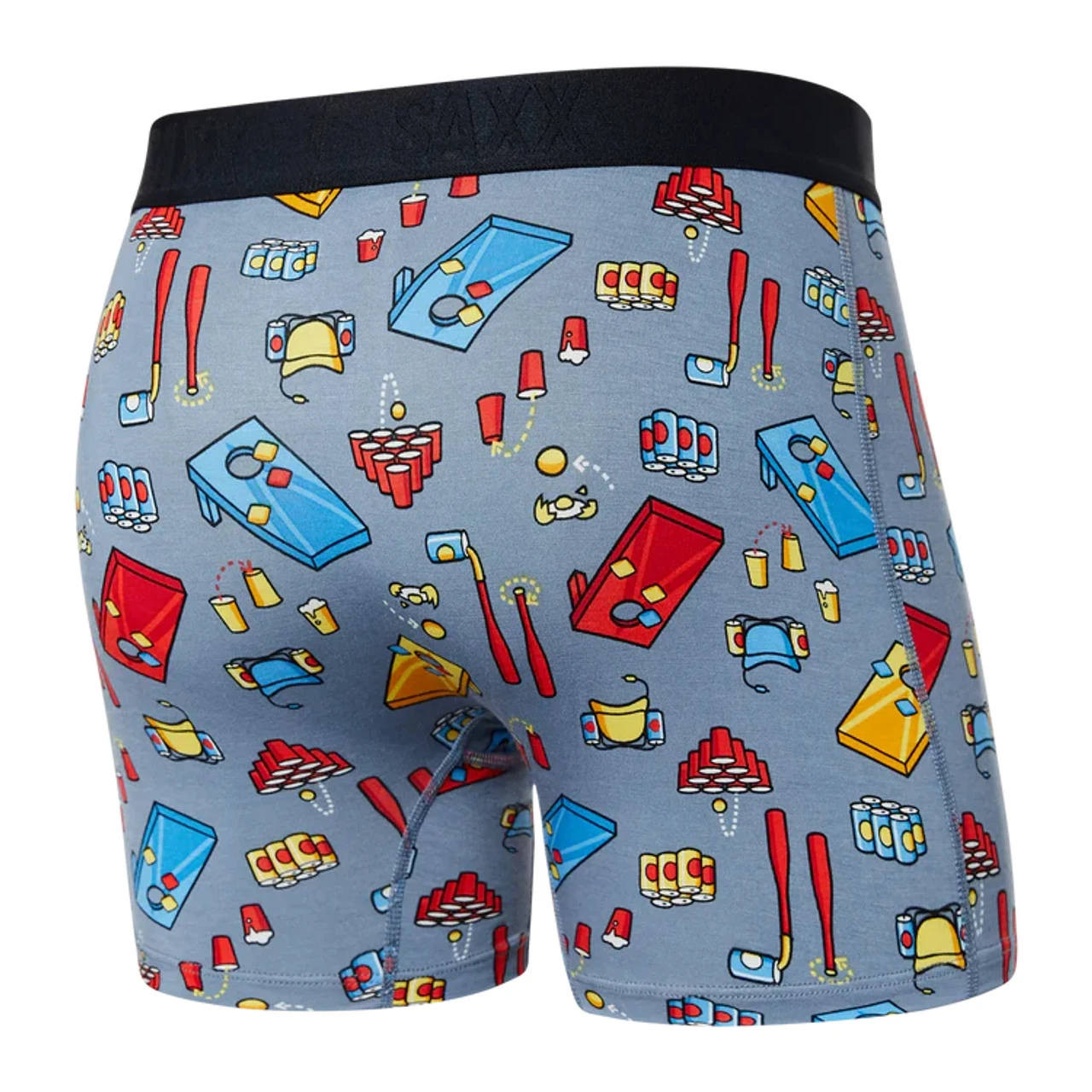 Saxx Vibe Boxer Brief: Beer Olympics: Grey 4 Saxx Vibe Boxer Brief: Beer Olympics: Grey - Image 2