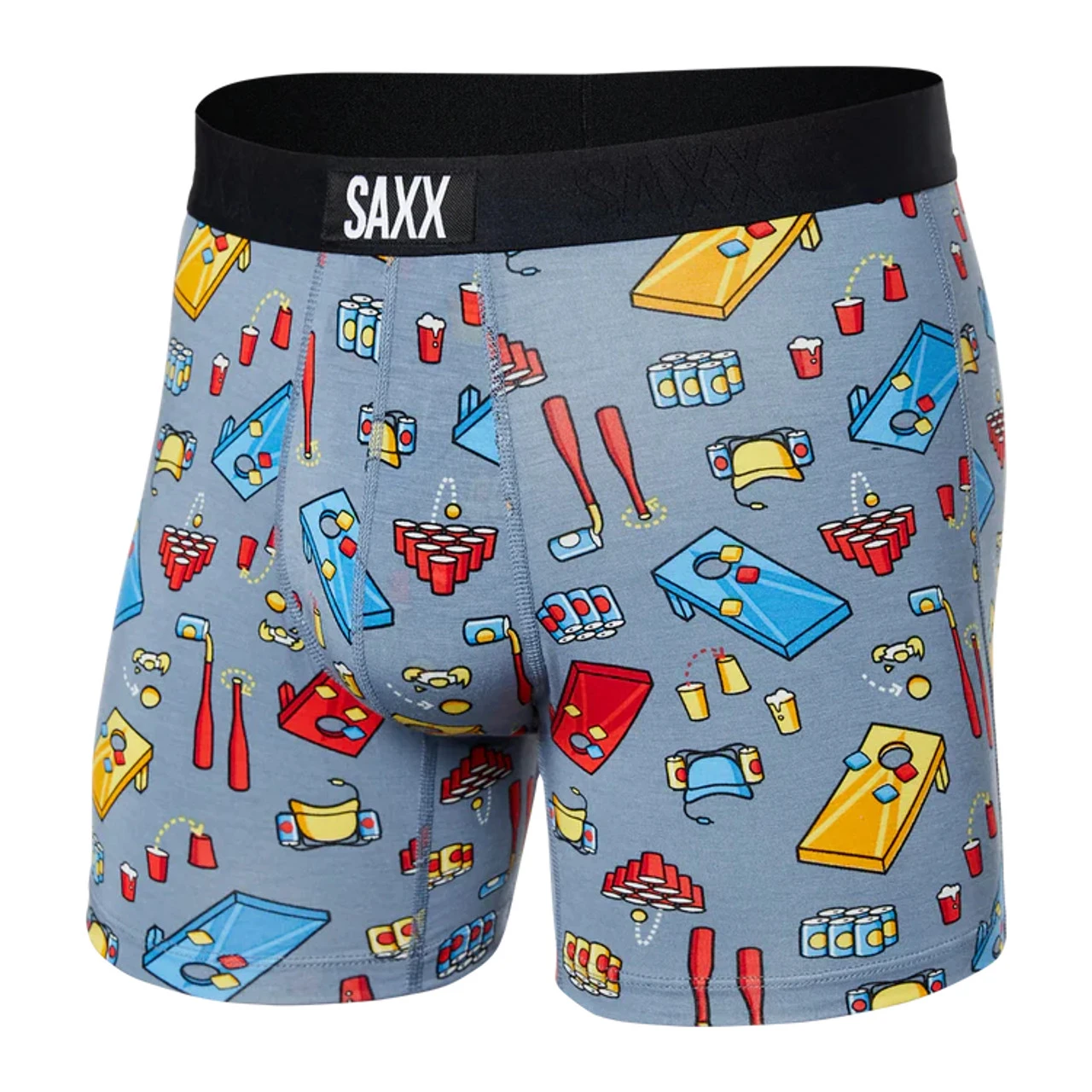 Saxx Vibe Boxer Brief: Beer Olympics: Grey 3 Saxx Vibe Boxer Brief: Beer Olympics: Grey