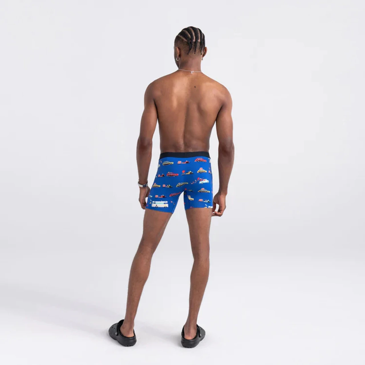 Saxx Vibe Super Soft Jersey Boxer Brief: Tailgate - Blue 6 Saxx Vibe Super Soft Jersey Boxer Brief: Tailgate - Blue - Image 4