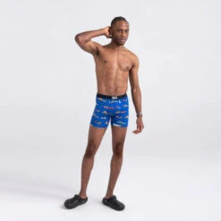 Saxx Vibe Super Soft Jersey Boxer Brief: Tailgate - Blue 8 Saxx Vibe Super Soft Jersey Boxer Brief: Tailgate - Blue -Fashion Clothing sxbm35 tbb 2body f fa22 08905.1666902210