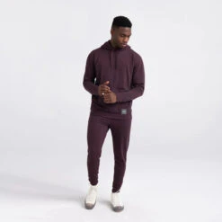 Saxx 3 Six Five Hoodie: Fudge -Fashion Clothing sxlh37 fud sxlp37 fud 2body f fa22 03839.1666896962