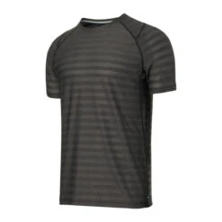 Saxx Hot Shot Short Sleeve Crew: Black Heather