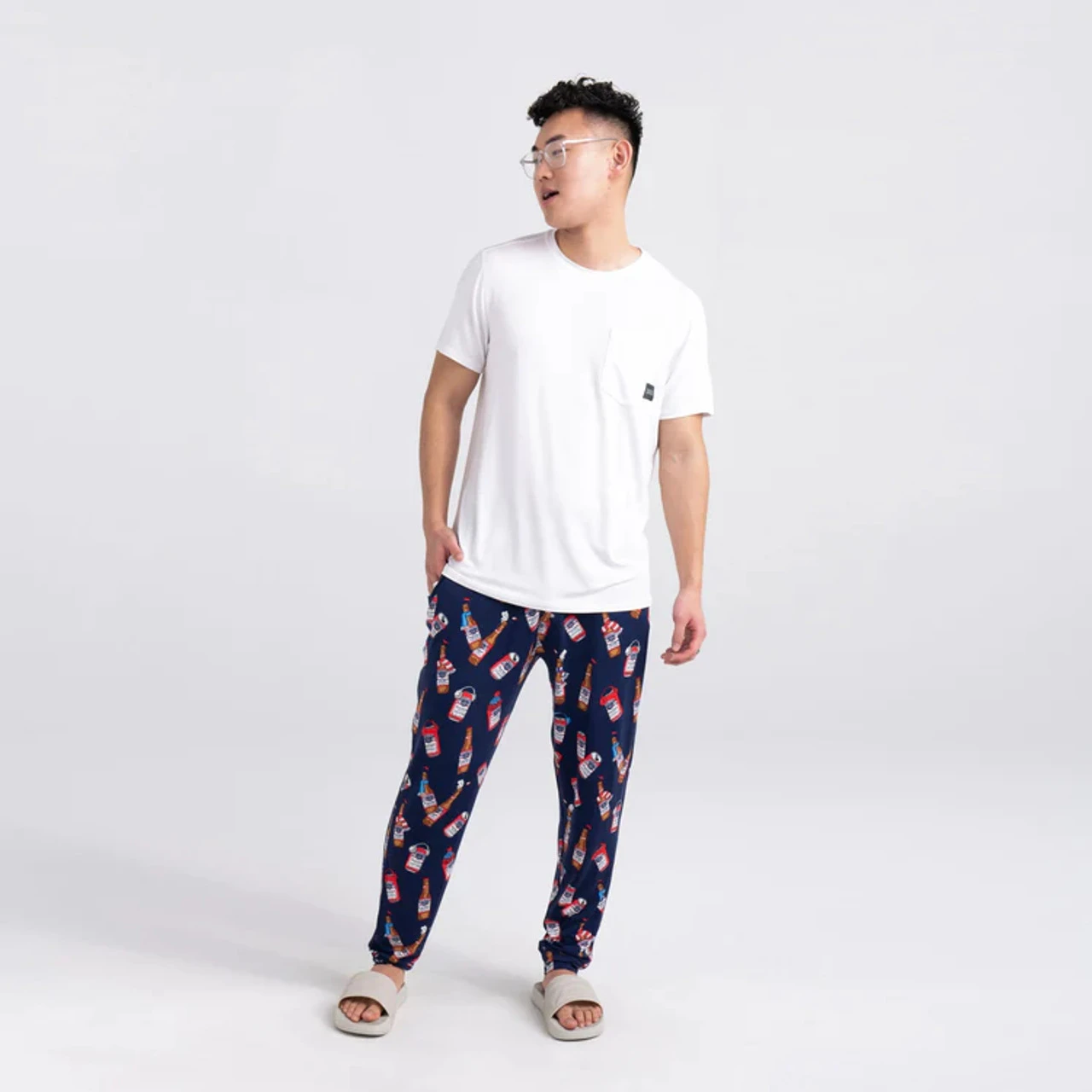 Saxx 3 Snooze Pant: Bud Winter Gear - Navy 5 Saxx 3 Snooze Pant: Bud Winter Gear - Navy - Image 3