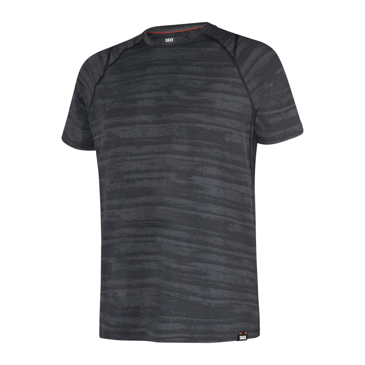 Saxx Short Sleeve Aerator - Black Washed Stripe 3 Saxx Short Sleeve Aerator - Black Washed Stripe